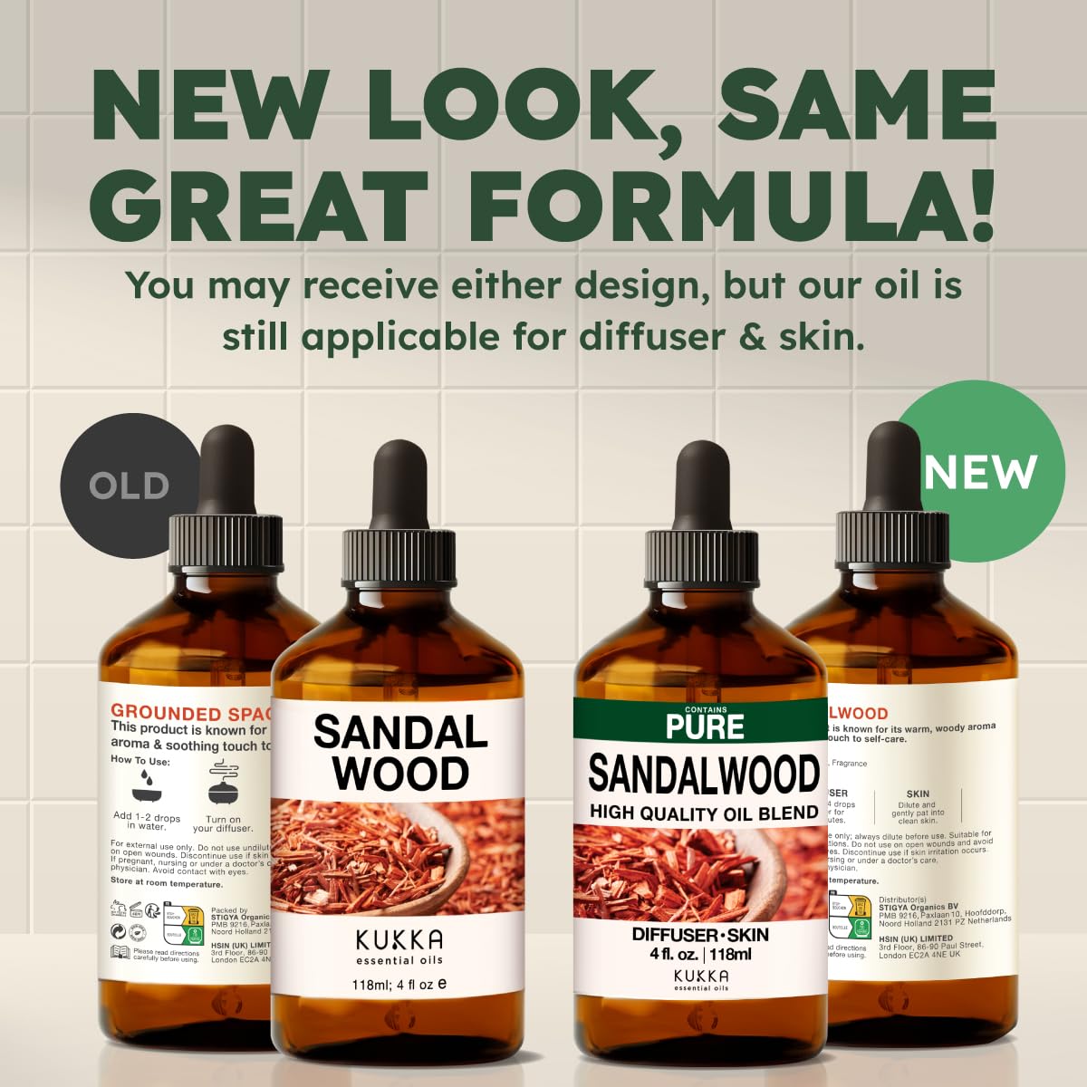 100% Pure Sandalwood Oil - 4 Fl Oz Sandalwood Essential Oil for Hair, Skin, Diffuser, Aromatherapy & DIY Soap Making Scent