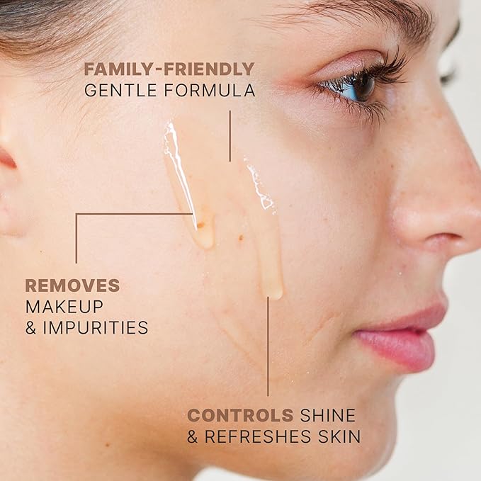 Face Wash Gel - Gentle Formula, USA Made with Organic & Natural Ingredients