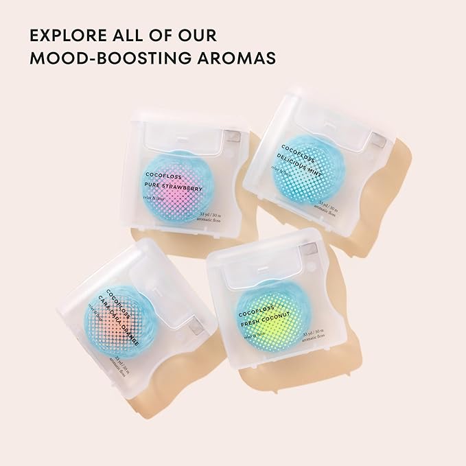 Cocofloss Expanding Woven Dental Floss by COCOLAB, Coconut Scent, 1-Pack