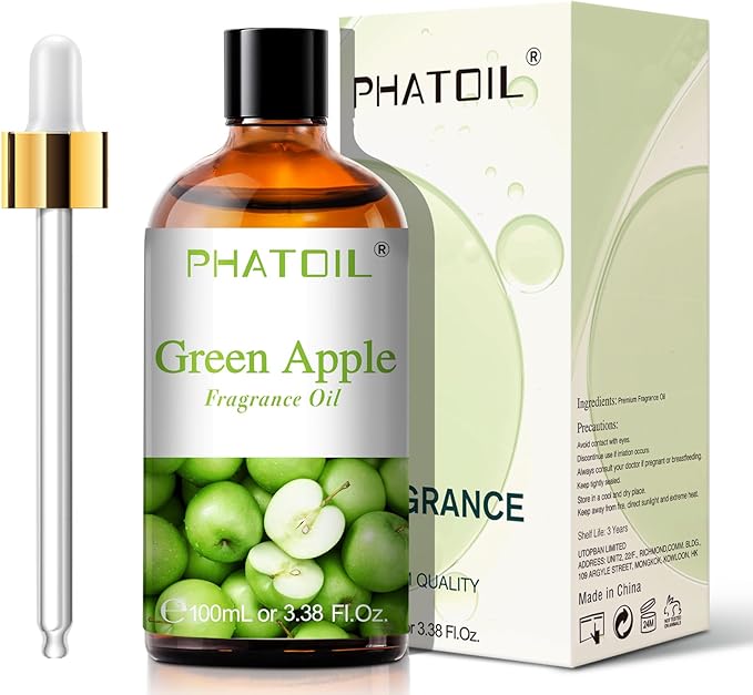 PHATOIL Green Apple Fragrance Oil for Diffuser Aromatherapy 3.38FL.OZ