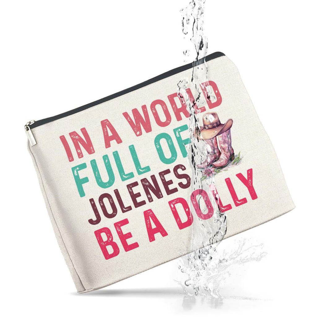 UPNEGE Dolly Fans Gifts Western Country Music Makeup Bag for Women