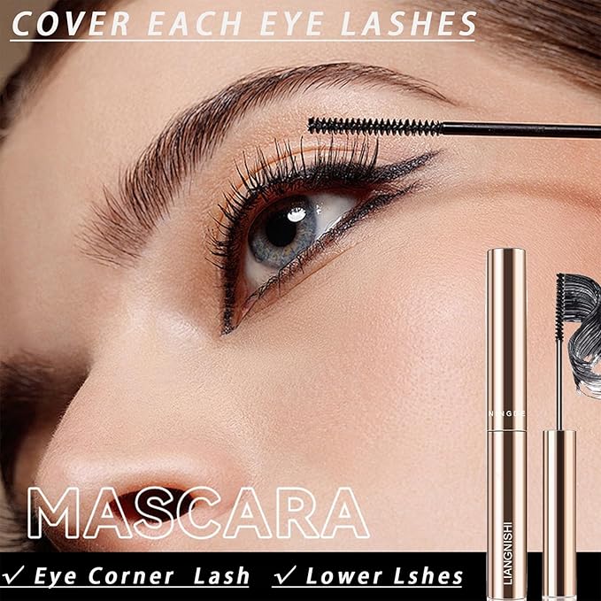 Black & Brown Tubing Mascara for Older Women, Lengthening & Volumizing
