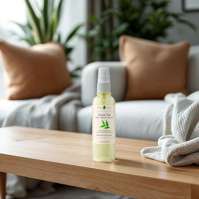 Green Tea Linen & Room Spray, Fresh Home Fragrance Mist, 4 fl oz
