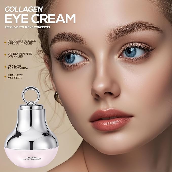 NIZENTA Ah-8 Firming Neck Cream and Massage Eye Cream, Neck Cream for Tightening and Firming, Eye Cream for Reduce Fine Lines and Diminish Dark Circles, Deep Moisturizing Skincare Day and Night Use