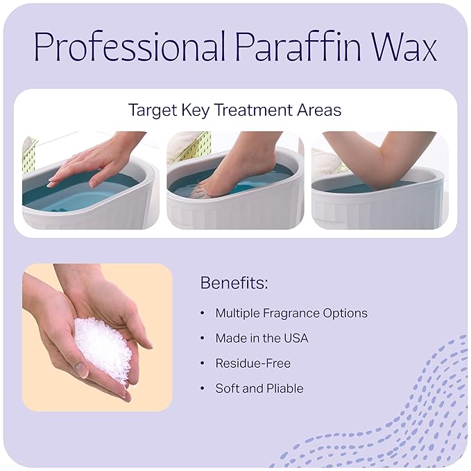 Therabath Paraffin Wax Refill - Thermotherapy - Use to Relieve Arthritis Discomfort, Stiff Muscles & Dry Skin - For Hands, Feet, Body - Deeply Hydrates & Protects - Made in USA, 6 lb. Lavender Harmony
