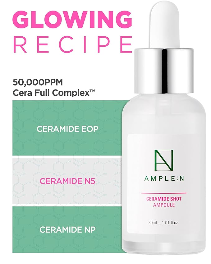AMPLE:N Ceramide Shot Ampoule, Korean Barrier Serum, 1.01 fl oz