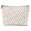 Vintage Daisy Flowers Makeup Bag Floral Cosmetic Bag Friend Friendship Gifts for Women Girls Sister Coworker Mama Botanical Travel Organizer Zipper Pouch Christmas Thanksgiving Birthday Gifts