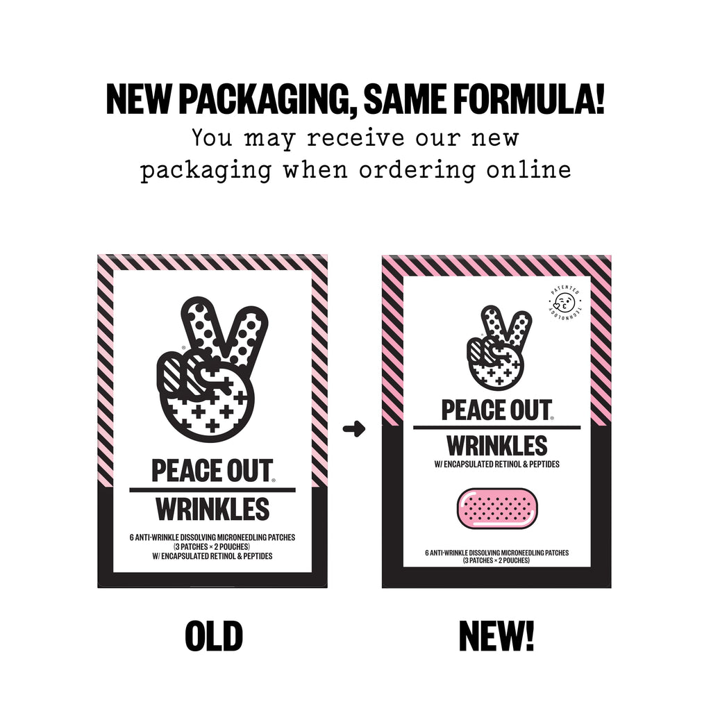 PEACE OUT Microneedling Wrinkle Peptide Patches with Retinol (6 count)