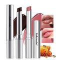 LuckNest 2PCS Honey Lipstick Tinted Lip Balm, Sheer Hydrating Lip Gloss Lip Tint, Nourishing Lip Balm with Natural Black Cherry, Moisturizing Lip Care Balm for All Skin Tones (Black & Pink)