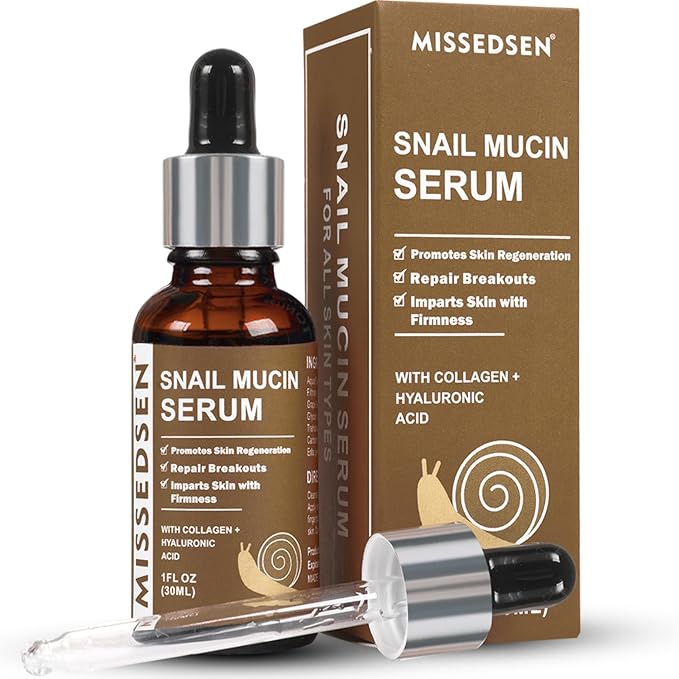 MISSEDSEN Snail Mucin Serum for Face 1 Oz