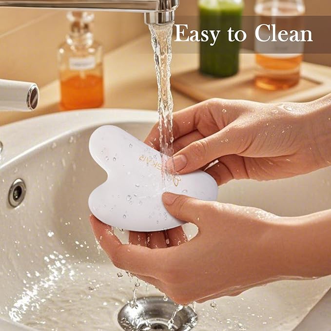 BESKAR Gua Sha Facial Tools, Natural Jade Stone Guasha Massager