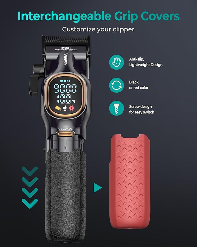 VGRPRO Professional Hair Clippers for Men, Cordless Clipper and Trimmer Set