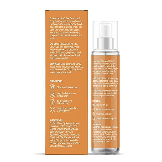 Botanic Hearth Coffee Bean Hair Perfume & Body Mist- 3.4 Fl oz