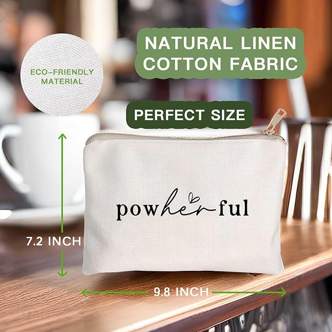 HubbgDesign She Over Came Everything That Was Sent To Destroy Her Makeup Bag Women Empowerment Gift To Girl Boss Strong Women Female Empowerment Gift