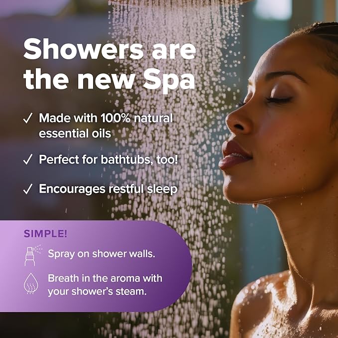 MOXĒ Lavender Shower Steamer for Relaxation & Tension Relief, 4oz, 2 Pack