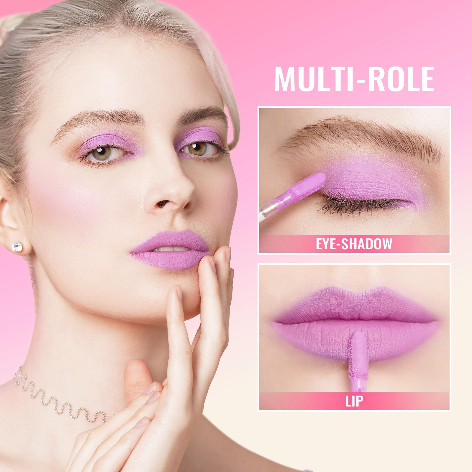 Oulac Matte Lipstick for Women Long Lasting, Light Pink | Lavender Lip Gloss, Waterproof Lip Stain, No Transfer, Creamy High Pigmented Formula with Rose Oil, Vegan & Cruelty-Free, M14