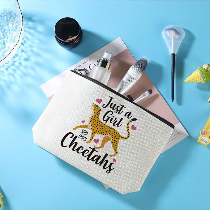 Cheetah Print Makeup Bag Cheetah Animal Lovers Gifts for Women