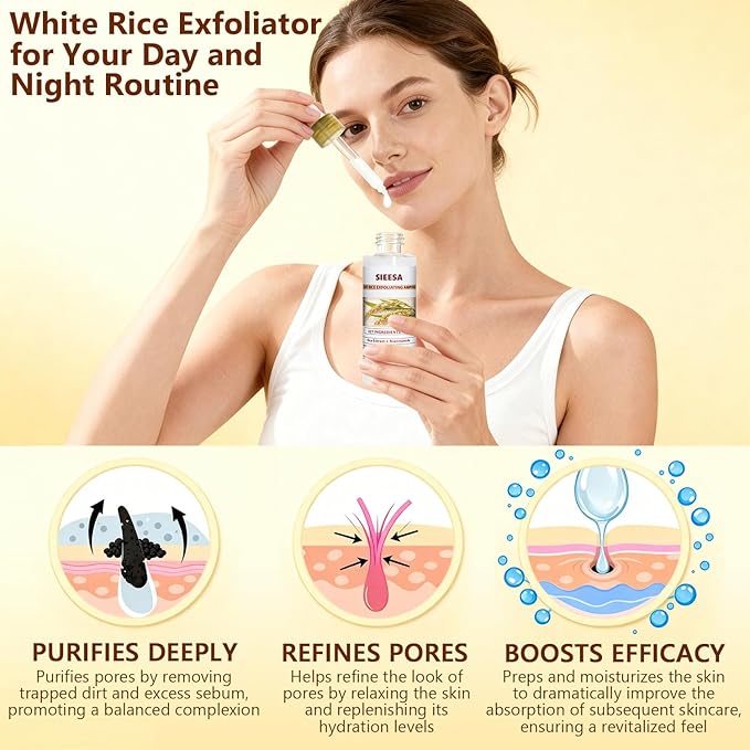 Peel Shot Glow White Rice Peeling Ampoule(80ML/2.71 Fl Oz）