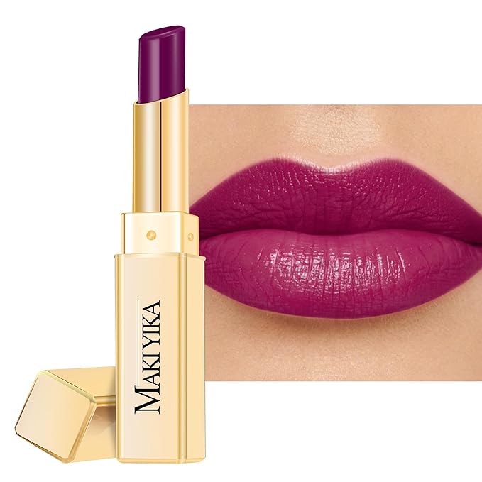 MAKI YIKA Moisture Purple Lipstick for Women Hydrate Tinted Lip Balm