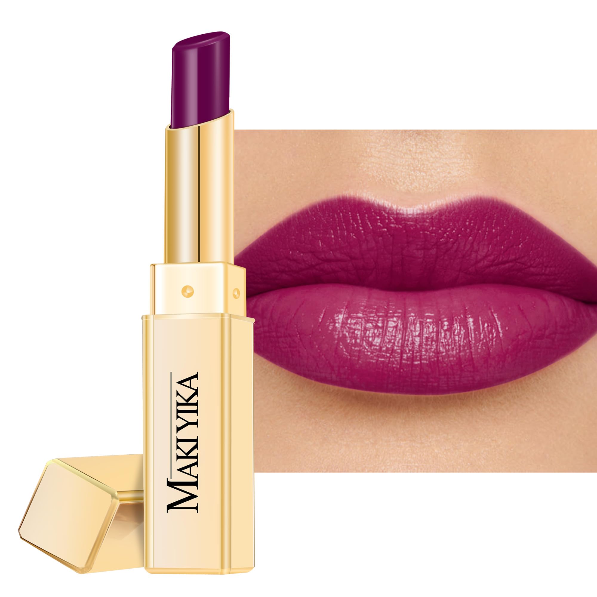 MAKI YIKA Moisture Purple Lipstick for Women Hydrate Tinted Lip Balm