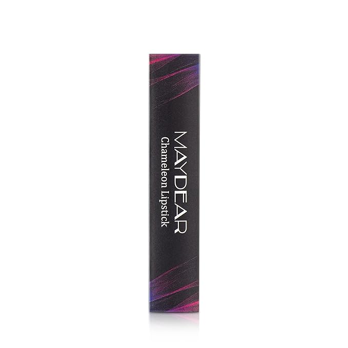 Maydear Chameleon Lipstick High Pigmented Multichrome Lipstick, Long-Lasting Metallic Shine Lip Gloss, Full-Coverage Rainbow Lip Color for Women, Blue Cyan (03)