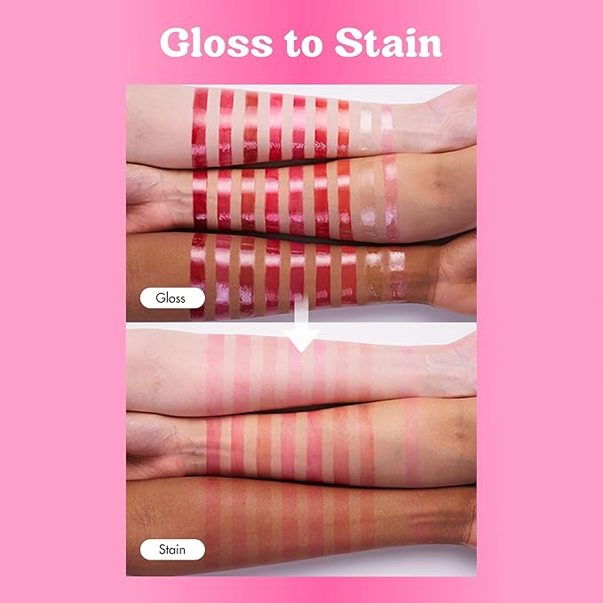 COLORGRAM Fruity Glass Tint 02 Dewy Grapefruit | Korean Long Lasting & Waterproof Lip Stain | Glossy Lip Gloss with Subtle Orange Shade | Buildable, Blendable, Moisturizing, Non-Sticky | 0.11 Oz