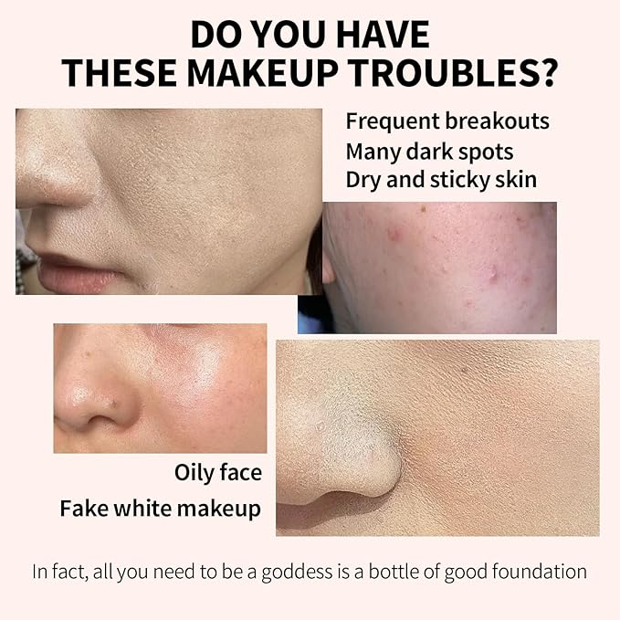 LXSKN 6-in-1 Makeup Infused with 1% Hyaluronic Acid- Matte + Poreless Liquid Foundation For A Glowing & Soft-Focus Look, Suitable for All Skin Types (206 Medium, 6-in-1 Makeup Foundation)