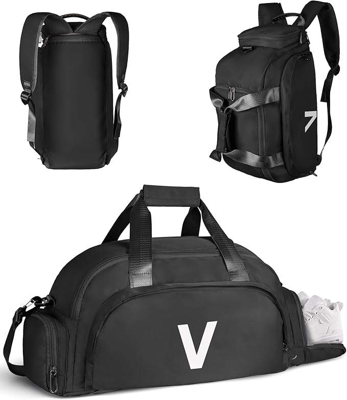 Vogewood Initial Gym Bag with Shoe Compartment, 5 Year Old Boy Holiday Gift
