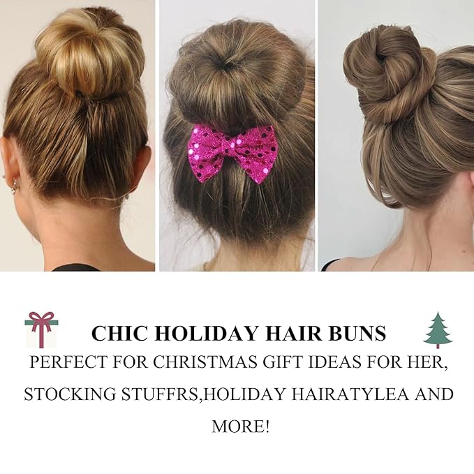 TsMADDTs Donut Bun Maker, Hair Bun Maker Set for Ballet Styling, Washable