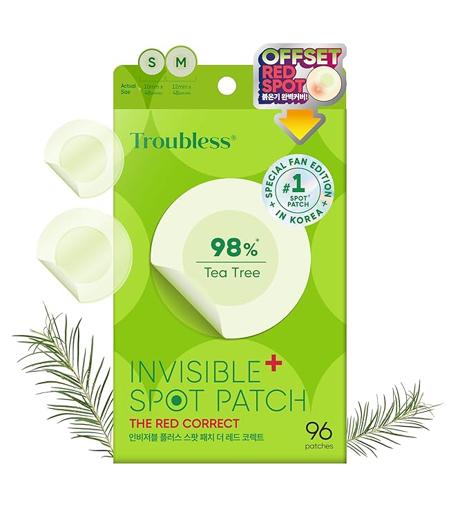 Troubless Invisible Plus Spot Patch with Thin Hydrocolloid Patches 96EA