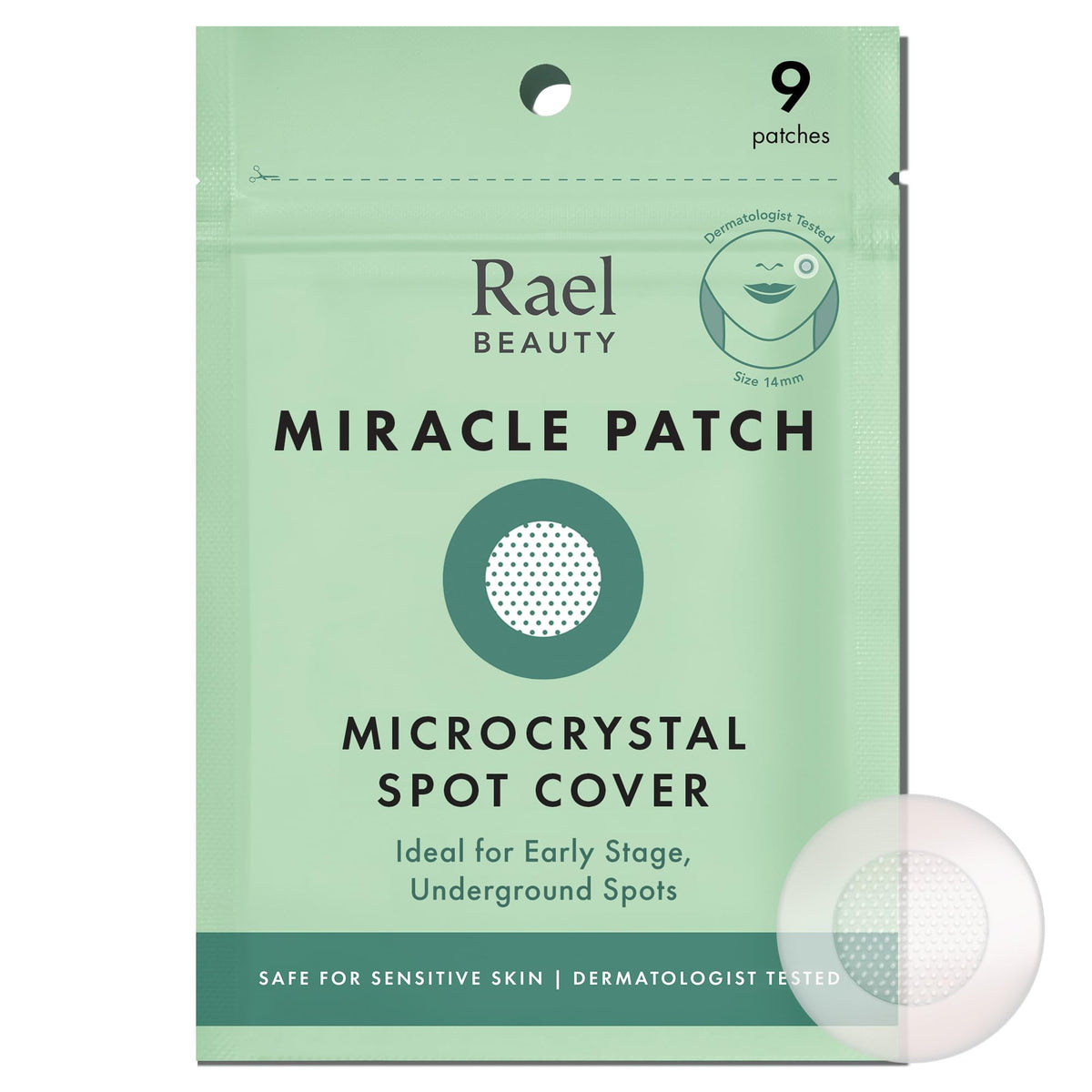 Rael Miracle Microcrystal Spot Cover Hydrocolloid Pimple Patches (9 Ct)