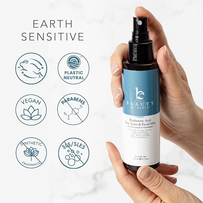 Hyaluronic Acid Toner for Face - USA Made with Natural, Organic Ingredients