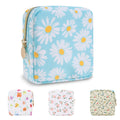 UIXIZQ Mini Makeup Pouch for Purse, Small Cosmetic Bag Pouch Nylon Travel Toiletry Organizers Bag for Women Girls, Cute Zipper Coin Purse Preppy Storage Purse for School Work(Mini-Flamingo)