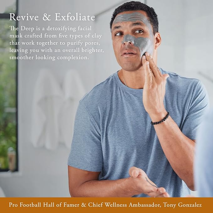 Caldera + Lab The Deep | Men's Detoxifying Clay Mask + Volcanic Ash, 3 Oz