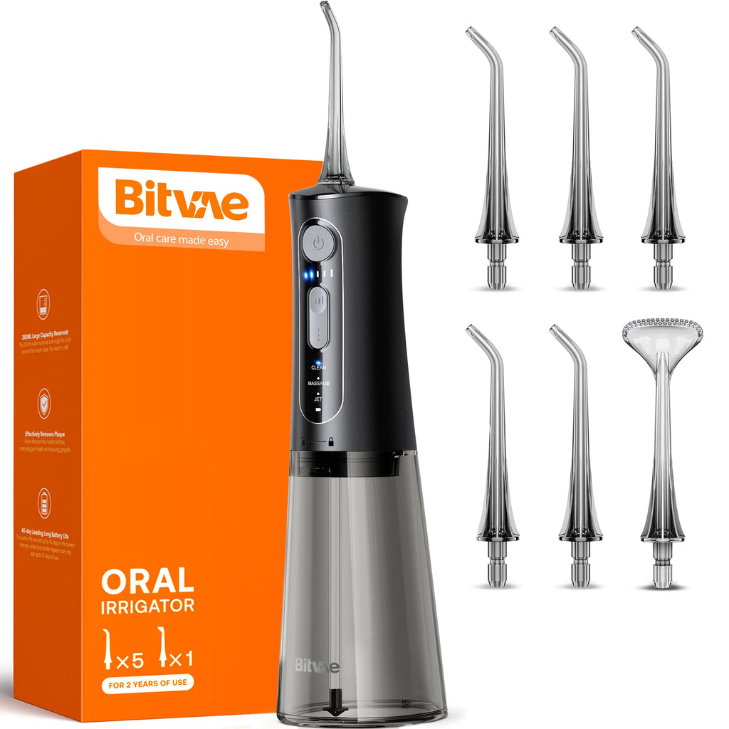 Bitvae Water Dental Flosser for Teeth, Cordless Water Teeth Cleaner Picks