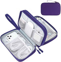 FYY Electronic Organizer, Travel Tech Pouch Bag, Large, Purple