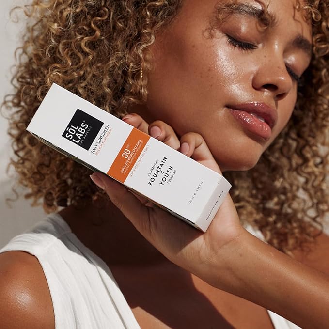 SOL LABS Mineral Sunscreen SPF 30 Face & Body - Lightweight, Hydrating Daily Moisturizer - No White Cast - Anti-Aging Formula Niacinamide, Zinc Oxide - Reef Safe Korean Skin Care - Sunscreen Lotion