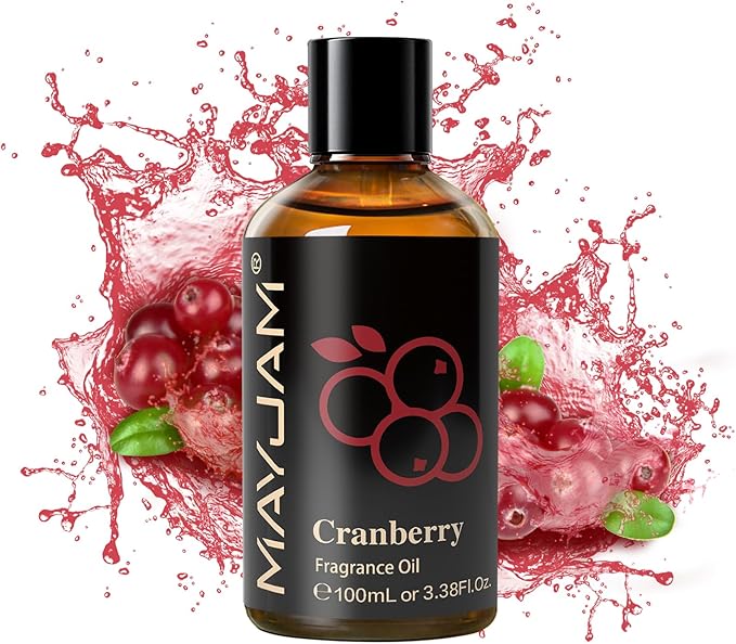 MAYJAM Cranberry Fragrance Oil Essential Oils for Diffusers, 3.38FL.OZ