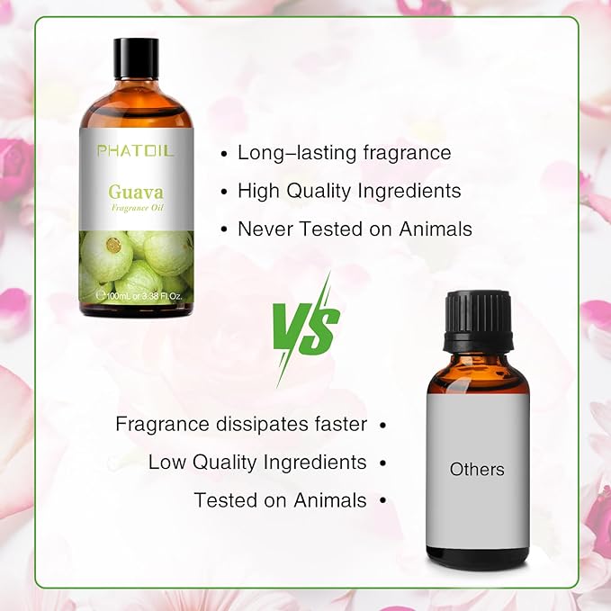 PHATOIL Guava Fragrance Oil for Diffuser Aromatherapy 3.38FL.OZ