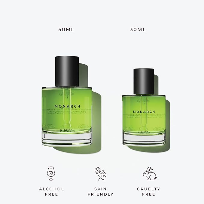Eternal perfume oils Monarch Perfume for men Eau De Parfum Long Lasting Perfume Unisex Perfumes for Women 1.69 FL Oz with 1 FL Oz Designer Perfumes (Pack of 2)