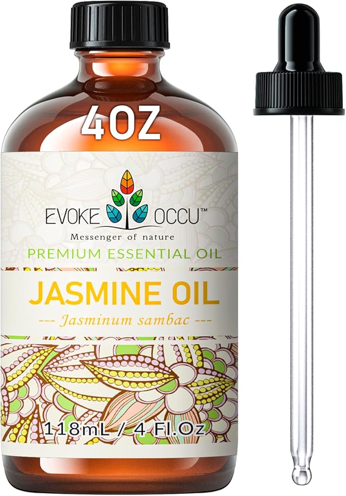EVOKE OCCU Jasmine Essential Oil for Diffuser, Cleaning & Air Freshening