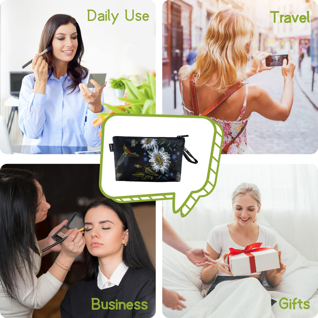 Gloppie Makeup Bag Small Cosmetic Bag for Purse Zipper Make Up Pouch