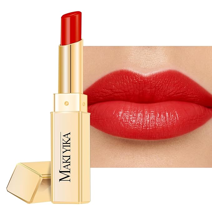 MAKI YIKA Moisture Red Lipstick for Women Hydrate Tinted Lip Balm
