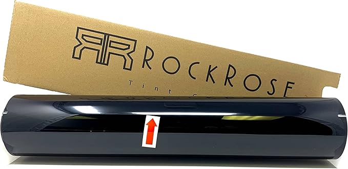 RockRose 35% Premium Carbon Car Window Tint Film 20 in x 25FT 2PLY Charcoal Privacy Film UV, Heat Blocking Tint for Car or Home Adhesive Film Easy Shrink, Plotter Friendly Pro Grade