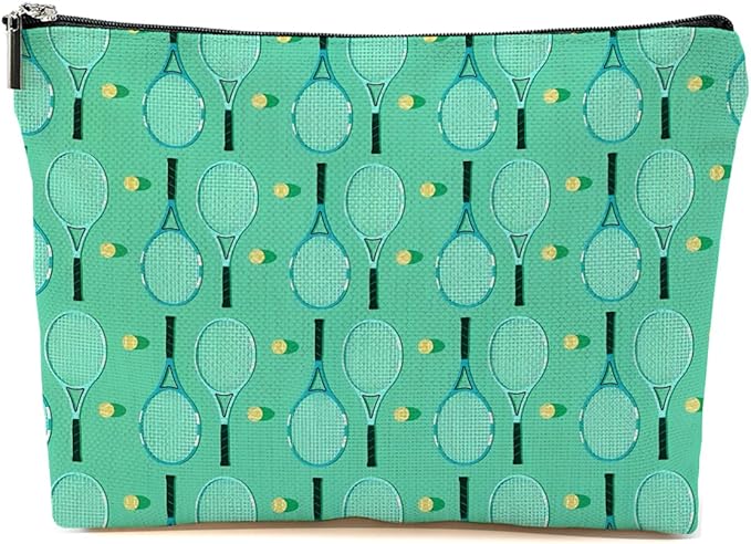 Inspirational Tennis Makeup Bag Accessories Cosmetic Bag Green