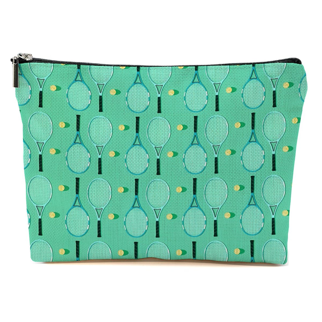 Inspirational Tennis Makeup Bag Accessories Cosmetic Bag Green