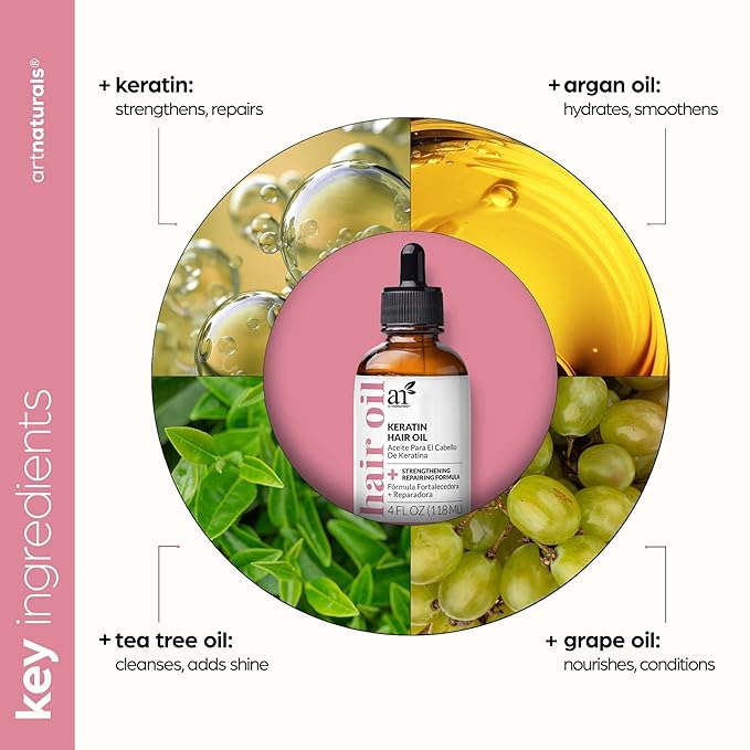 ArtNaturals Keratin Hair Oil, 4 oz