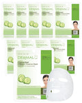 DERMAL Cucumber Collagen Cooling Sheet Mask, Soothing Hydration, 10 Pack