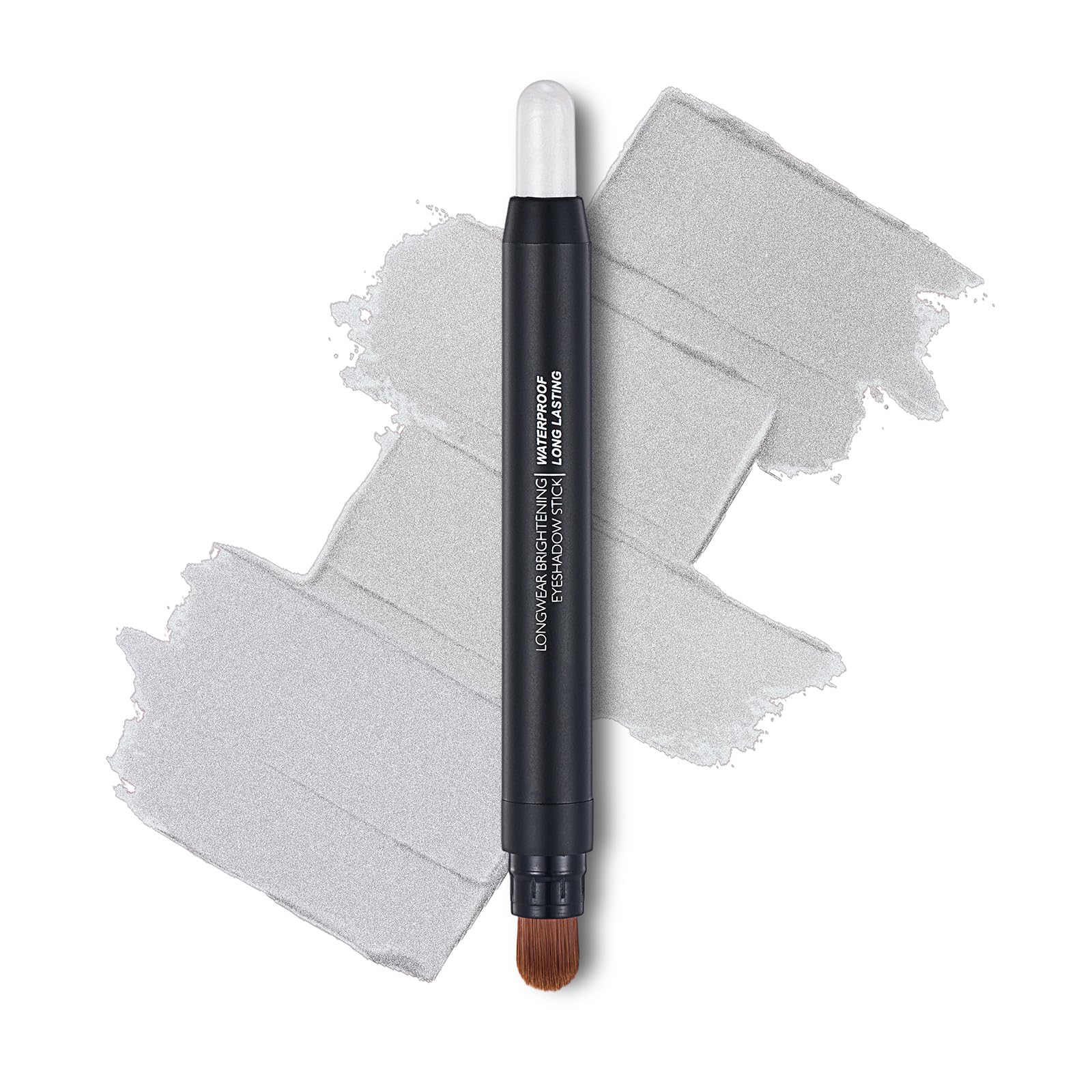 Melsintern White Shimmer Dual Ended Eyeshadow Stick 12 Colors Matte and Shimmer Waterproof Long Lasting Creamy Eyeshadow Pencil for Smokey Eye Natural Everyday Makeup