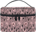 MNSRUU Makeup Bag, Poppy Flower Dancing Girl Travel Makeup Organizer Bag Cosmetic Cases Toiletry Bags for Girl Women Ladies